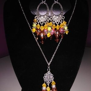 BEAUTIFUL JEWELRY SET NECKLACE AND EARRING